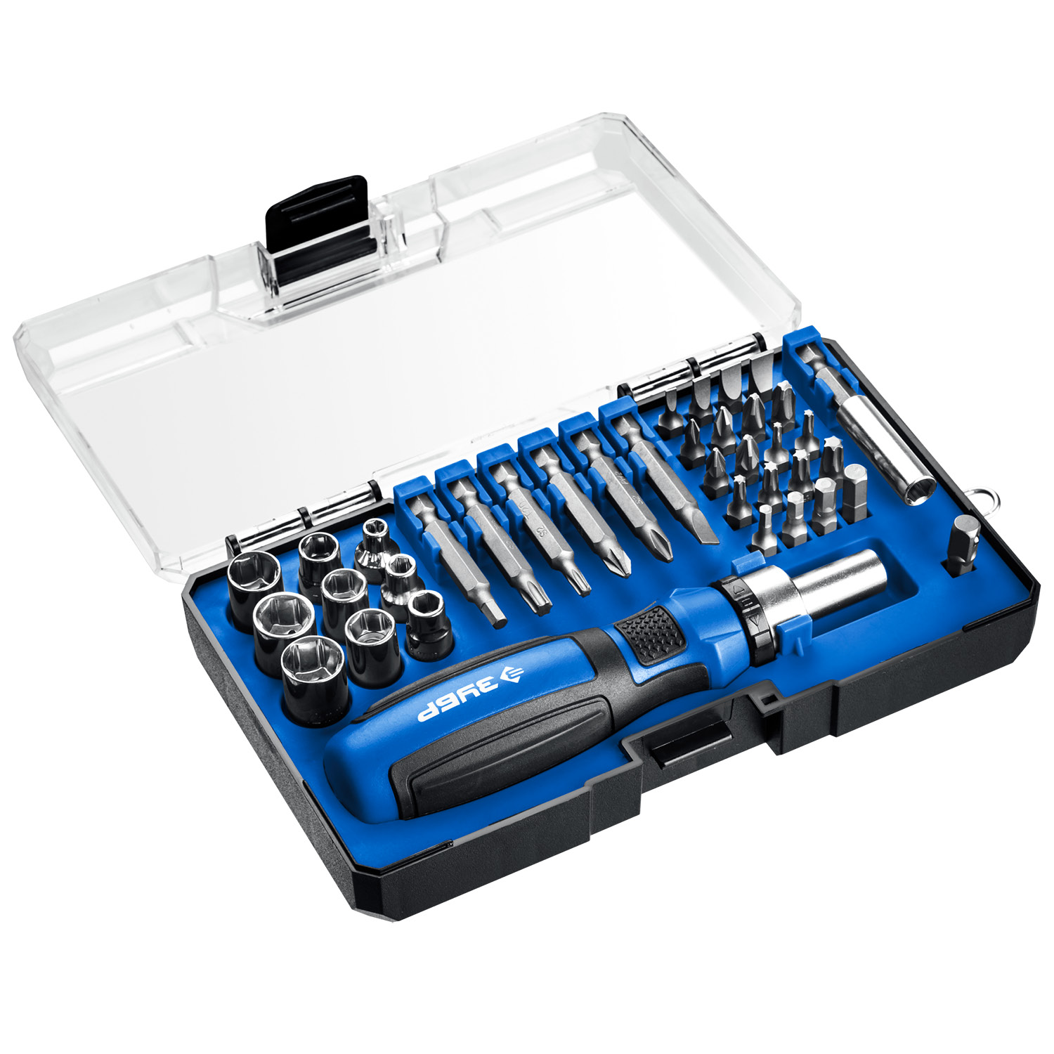 ЗУБР 38 шт., отвертка реверсивная в наборе Компакт-38 25165-H38_z01 Профессионал купить по цене 1&nbsp;610 ₽ в интернет магазине ТЕХСАД