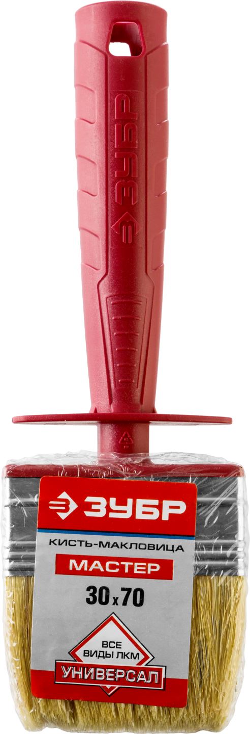 ЗУБР 3 х 7 см, светлая щетина, пластмассовый корпус, кисть - макловица УНИВЕРСАЛ 01825-07 купить по цене 205 ₽ в интернет магазине ТЕХСАД