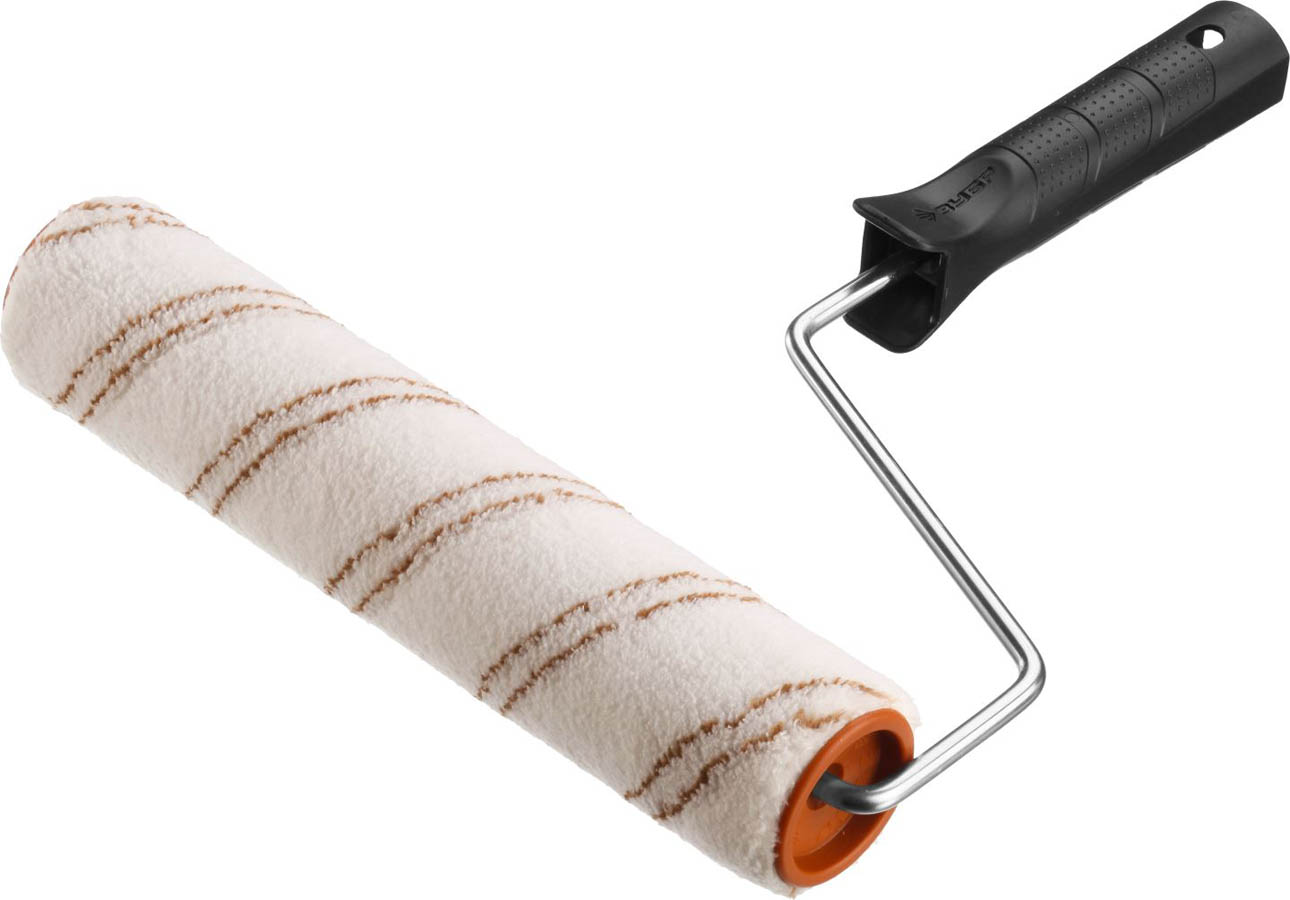 ЗУБР 6х240 мм, микрофибра, валик малярный с ручкой микротекс 03545-24 купить по цене 291 ₽ в интернет магазине ТЕХСАД