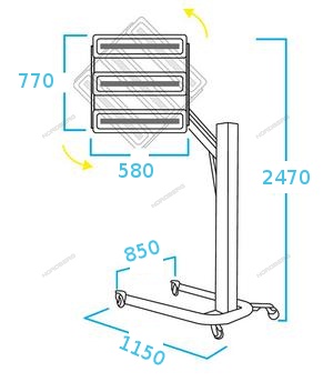 Сушка инфракрасная, коротковолновая NORDBERG IF13 купить по цене 52 928 ₽ в интернет магазине ТЕХСАД