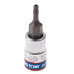 Насадка (бита) торцевая 1/4'', Torx, T9, L = 37 мм, с отверстием KING TONY 203709 купить по цене 130 ₽ в интернет магазине ТЕХСАД