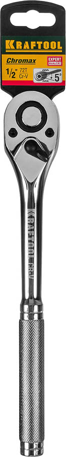KRAFTOOL 1/2'', 72 зубца, Cr-V сталь, цельнометаллическая, трещотка для торцовых головок 27793-1/2_z02 купить по цене 1 970 ₽ в интернет магазине ТЕХСАД