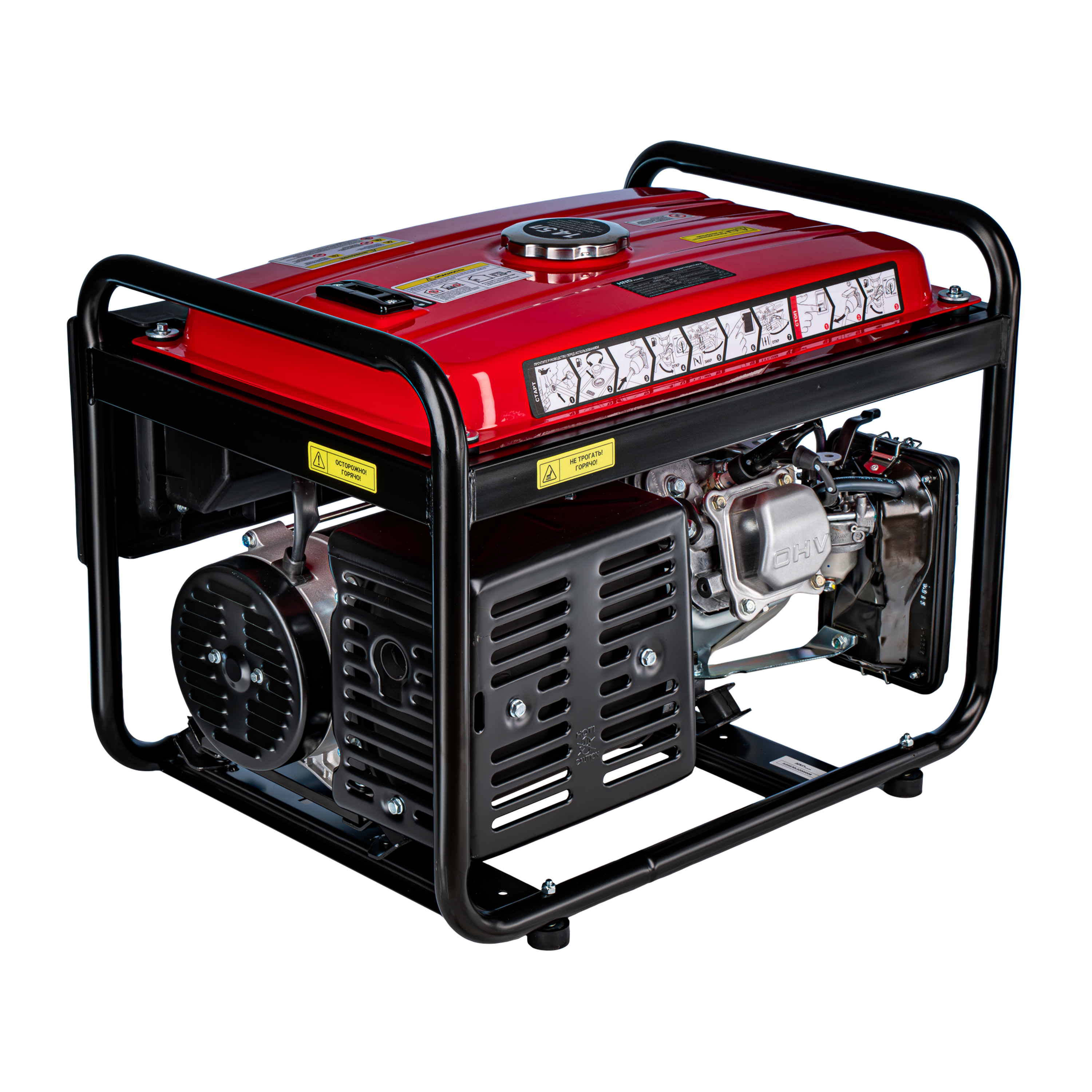 Бензиновый генератор HND GE3000PL (с двигателем Honda, 3 кВт) купить по цене 49&nbsp;900 ₽ в интернет магазине ТЕХСАД