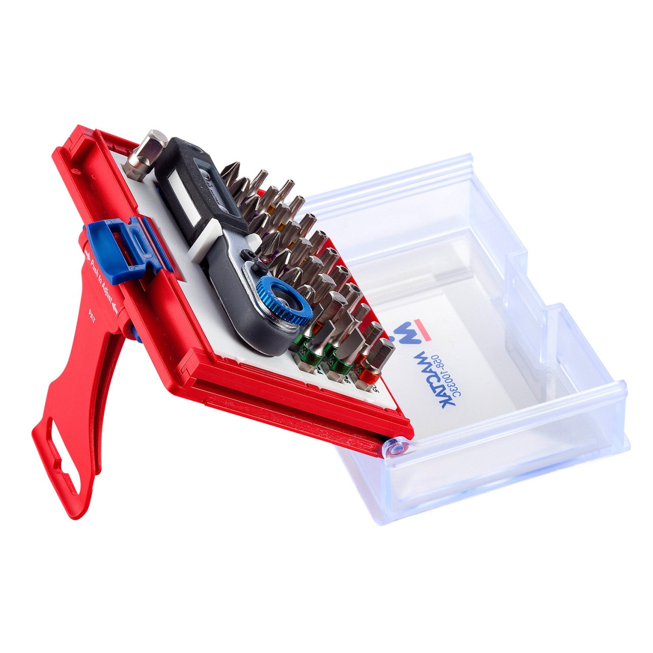 Набор вставок (бит) 1/4'', PH, PZ, Hex, Torx, Slotted, 33 предмета МАСТАК 058-10033C купить по цене 3 590 ₽ в интернет магазине ТЕХСАД