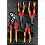 Набор диэлектрических пассатижей и бокорезов, ложемент, 4 предмета KING TONY 9-40604GP купить по цене 10 300 ₽ в интернет магазине ТЕХСАД