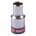 Головка торцевая стандартная шестигранная 1/4'', 3/16'', дюймовая KING TONY 233506S купить по цене 90 ₽ в интернет магазине ТЕХСАД