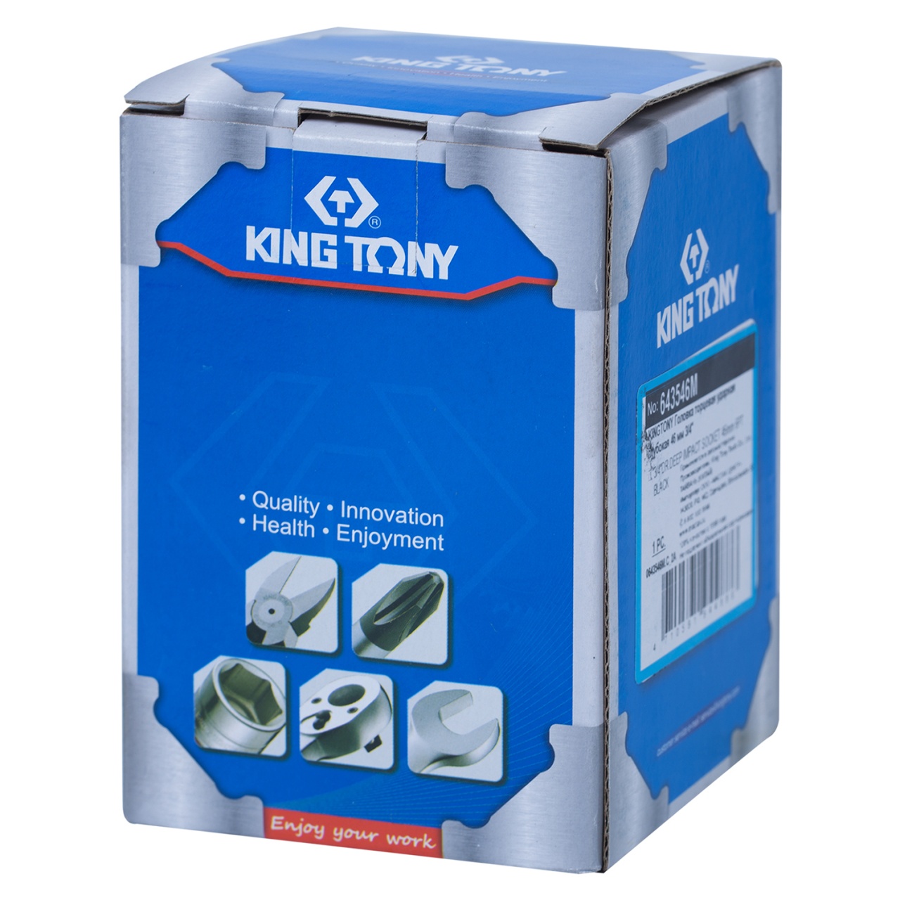 Головка торцевая ударная глубокая шестигранная 3/4'', 46 мм KING TONY 643546M купить по цене 2 710 ₽ в интернет магазине ТЕХСАД