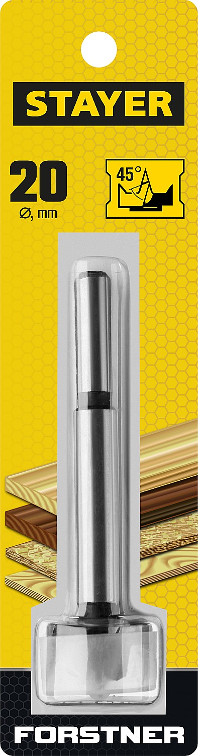 STAYER Ø20 х 90 мм, сверло Форстнера по дереву ''Maxcut'' 29985-20_z01 купить по цене 299 ₽ в интернет магазине ТЕХСАД