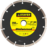 STAYER Ø 200х22.2 мм, алмазный, сегментный, круг отрезной для УШМ UNIVERSAL 3660-200_z01 Professional купить по цене 274 ₽ в интернет магазине ТЕХСАД