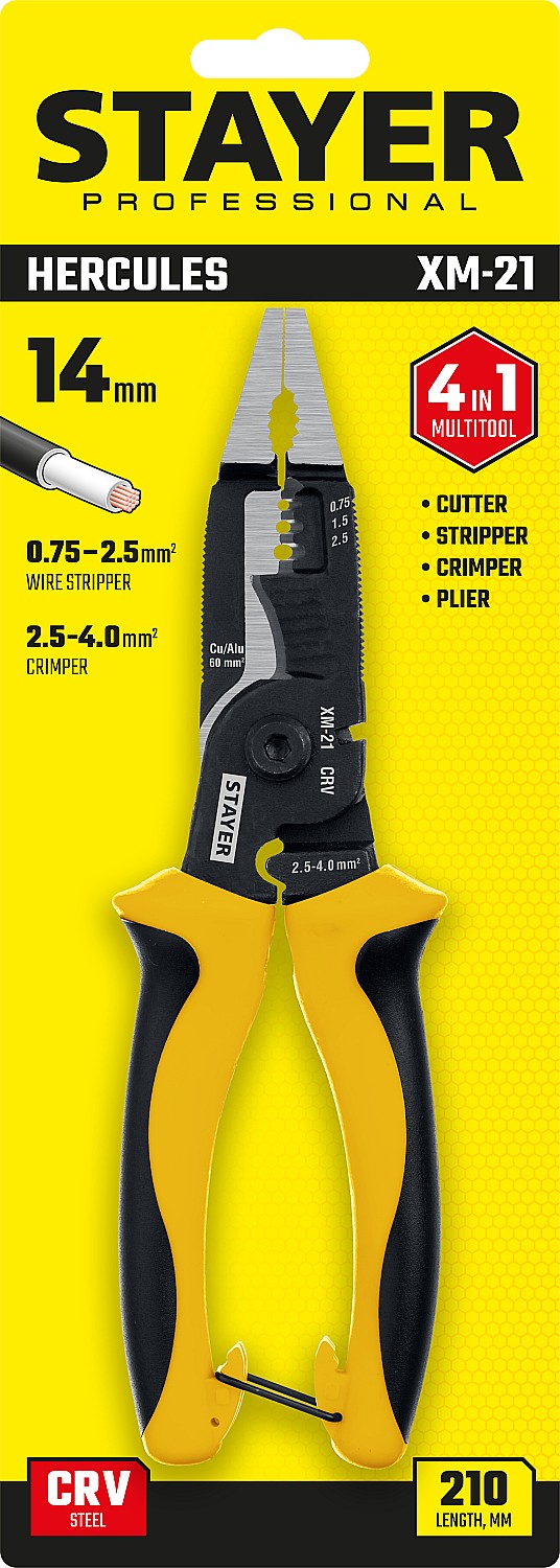 STAYER клещи многофункциональные XM-21 23342-21 купить по цене 1&nbsp;690 ₽ в интернет магазине ТЕХСАД