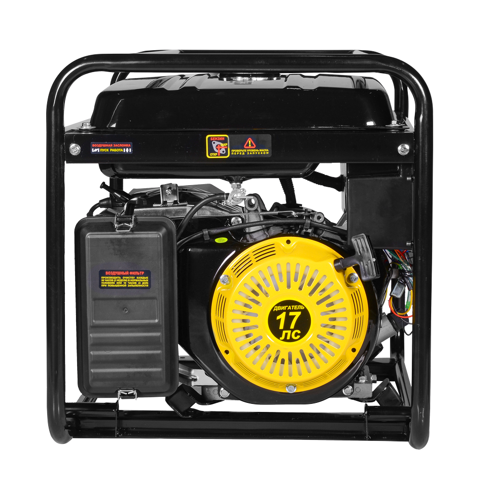 Портативный бензогенератор HUTER DY9500L купить по цене 62 990 ₽ в интернет магазине ТЕХСАД