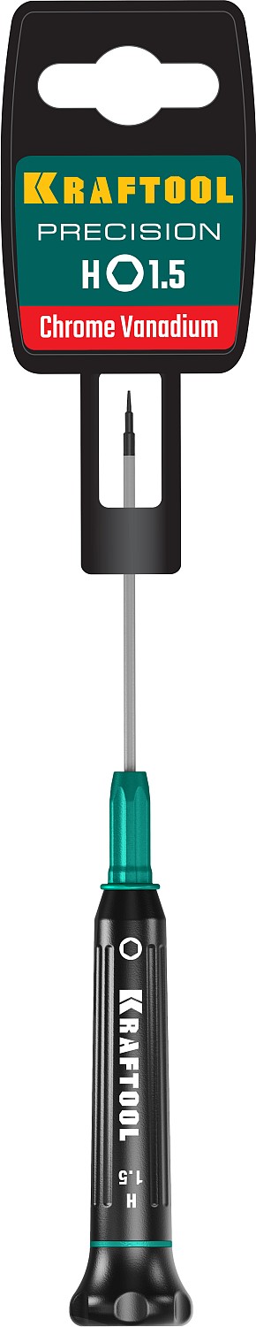 KRAFTOOL HEX 1.5, отвертка для точных работ Precision 25685-1.5 купить по цене 256 ₽ в интернет магазине ТЕХСАД