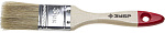 ЗУБР 38 мм, 1 1/2'', щетина натуральная светлая, кисть малярная плоская 4-01001-038 Стандарт купить по цене 52 ₽ в интернет магазине ТЕХСАД