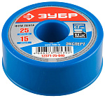 ЗУБР толщина 0,2 мм, плотность 0,40 г/см3, ширина 25 мм, фум лента 12371-25-040 купить по цене 261 ₽ в интернет магазине ТЕХСАД