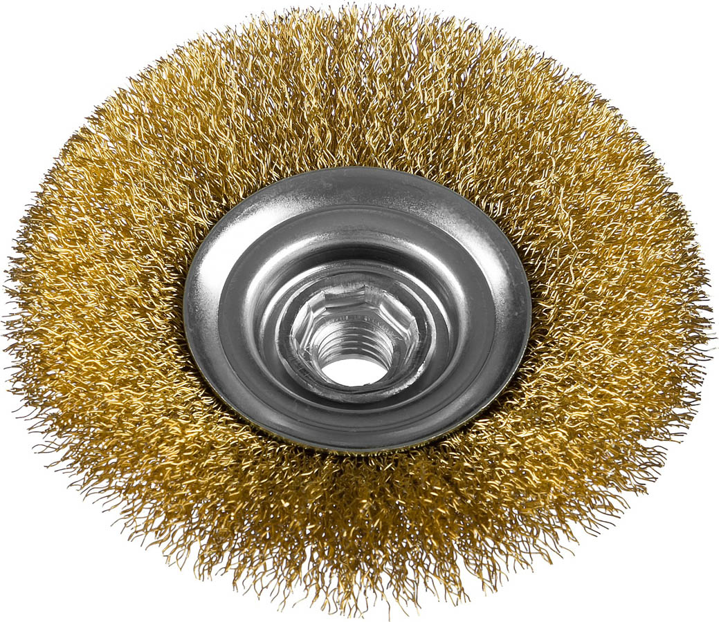 ЗУБР Ø 100 мм, проволока 0.3 мм, щетка коническая для УШМ 35267-100_z02 Профессионал купить по цене 660 ₽ в интернет магазине ТЕХСАД
