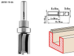 ЗУБР 19 x 26 мм, хвостовик 8 мм, фреза пазовая прямая с верхним подшипником 28781-19-26 Профессионал купить по цене 1 570 ₽ в интернет магазине ТЕХСАД
