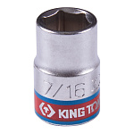 Головка торцевая стандартная шестигранная 3/8'', 7/16'', дюймовая KING TONY 333514S купить по цене 120 ₽ в интернет магазине ТЕХСАД