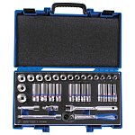 Набор торцевых головок с принадлежностями 3/8'', двенадцатигранные, 7-24 мм, 33 предмета KING TONY 3033MRV купить по цене 12 400 ₽ в интернет магазине ТЕХСАД