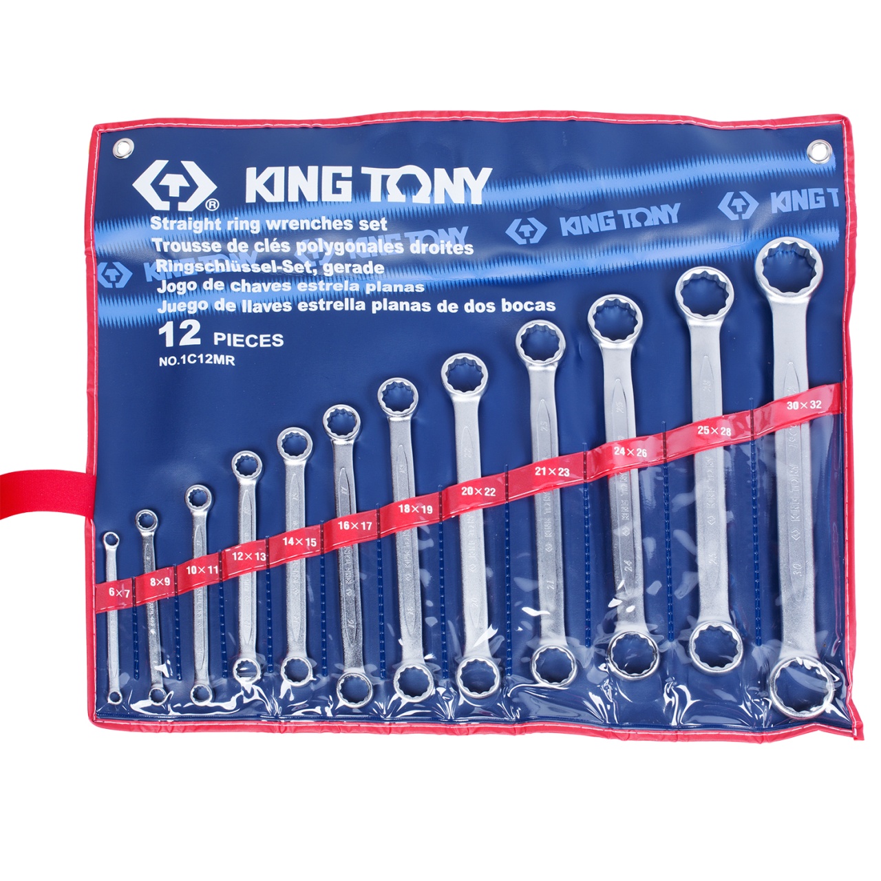 Набор накидных ключей, 6-32 мм 12 предметов KING TONY 1C12MR купить по цене 11 400 ₽ в интернет магазине ТЕХСАД
