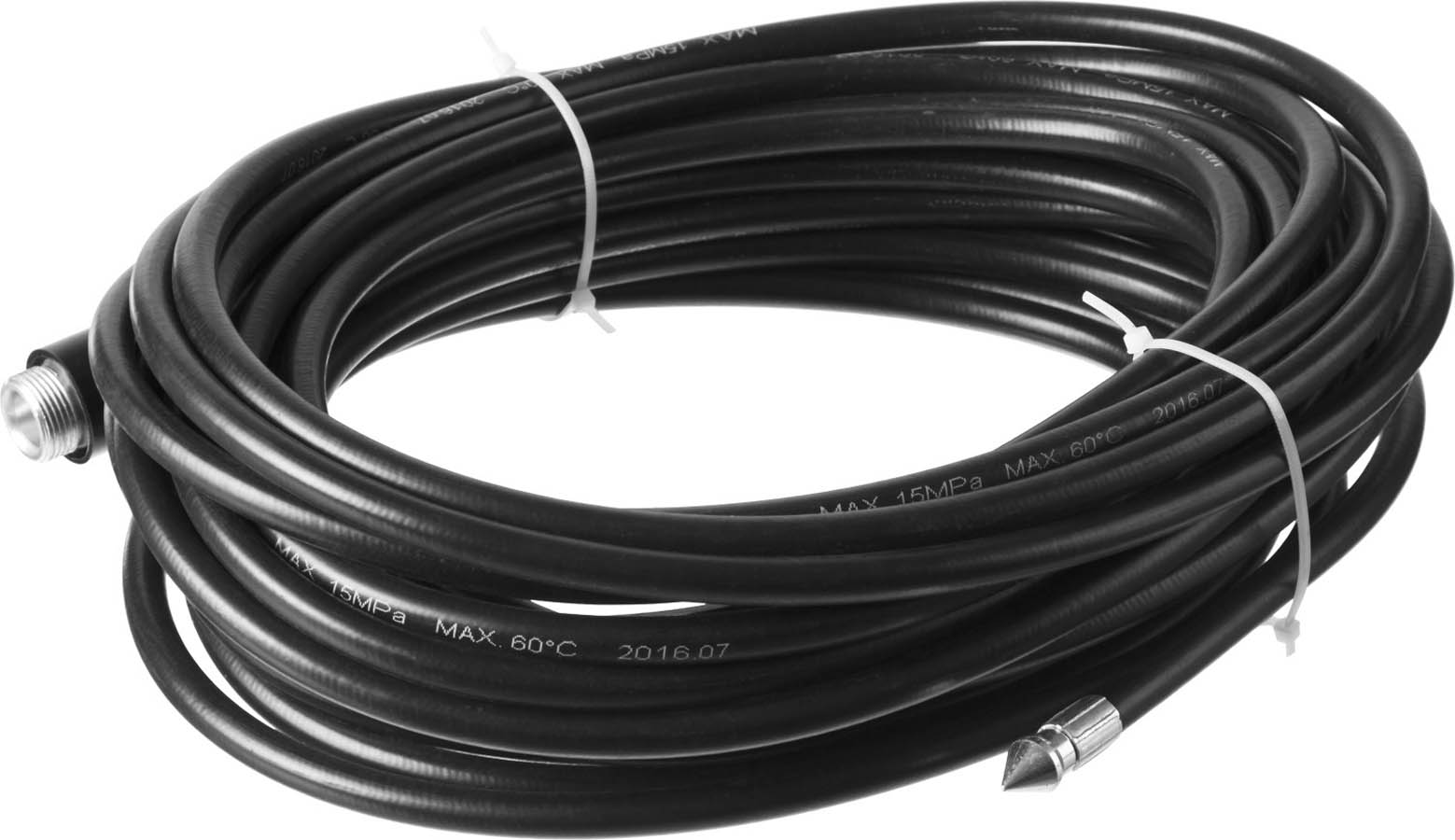 ЗУБР 15 м, 250 Атм, шланг для прочистки труб 70414-375-15 Мастер купить по цене 1 899 ₽ в интернет магазине ТЕХСАД