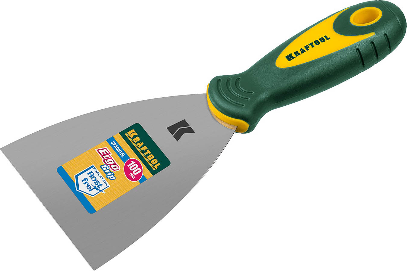 KRAFTOOL 100 мм, нержавеющее полотно, двухкомпонентная рукоятка, шпательная лопатка 10035-100 купить по цене 670 ₽ в интернет магазине ТЕХСАД