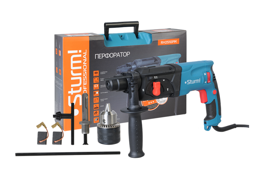 Перфоратор SDS Plus Sturm! RH2510PM купить по цене 9 650 ₽ в интернет магазине ТЕХСАД