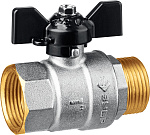 ЗУБР d=1'' кран шаровой полнопроходной, бабочка, ''мама-папа'' 51325-1 купить по цене 1 130 ₽ в интернет магазине ТЕХСАД