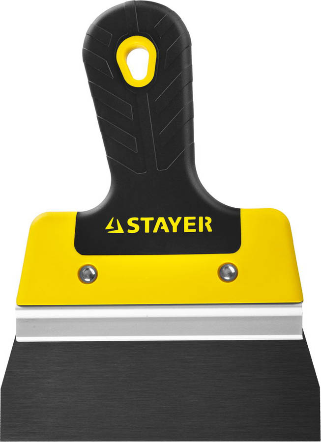 STAYER фасадный, 150 мм, анодированный, двухкомпонентная рукоятка, шпатель фасадный 10045-15 купить по цене 440 ₽ в интернет магазине ТЕХСАД