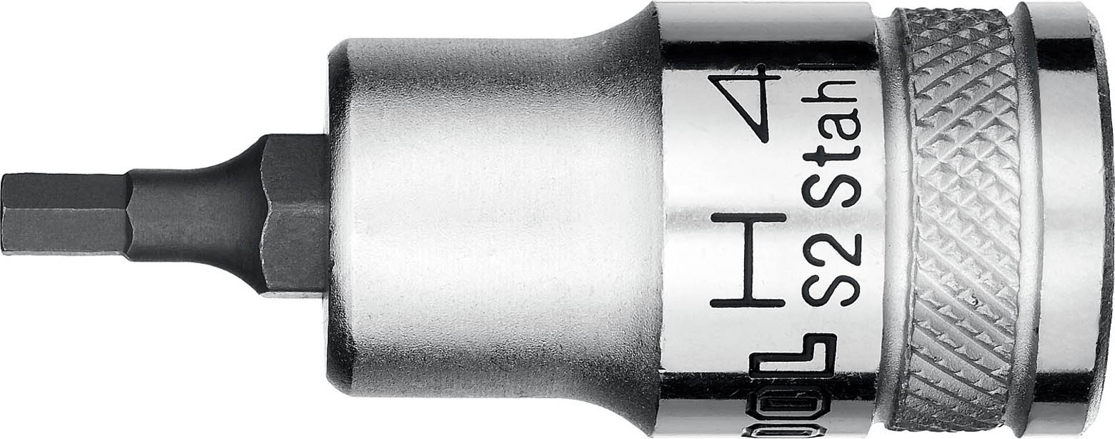 KRAFTOOL 1/2'', 55 мм, S2 сталь, H4, фосфатированная, торцовая бита-головка INDUSTRIE QUALITAT 27908-04_z01 купить по цене 326 ₽ в интернет магазине ТЕХСАД