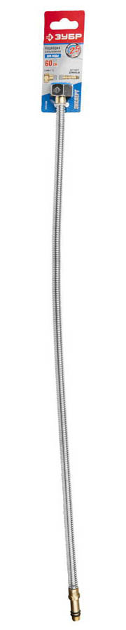 ЗУБР 1/2'', 0.6 м, сильфонная из нержавеющей стали, для смесителя, удлиненная подводка 51013-060 купить по цене 231 ₽ в интернет магазине ТЕХСАД