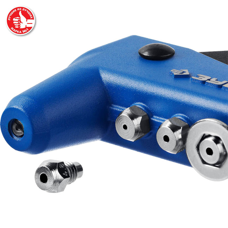 ЗУБР заклепки 2.4-4.8 мм - алюминий и сталь, 2.4-4.0 - нерж сталь, литой корпус, заклепочник усиленный 31192_z01 Профессионал купить по цене 1&nbsp;490 ₽ в интернет магазине ТЕХСАД