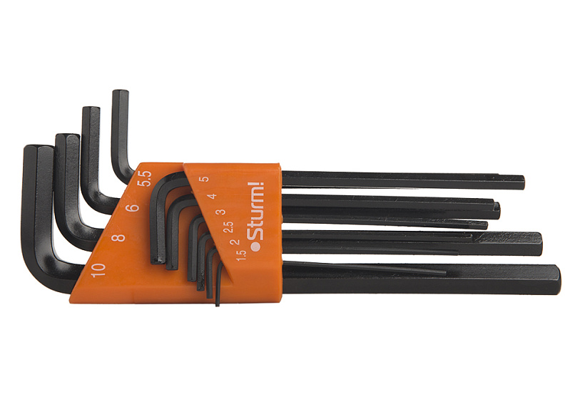 Ключ шестигранный Sturm! 1045-04-10x10 купить по цене 680 ₽ в интернет магазине ТЕХСАД