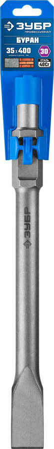 ЗУБР 35 х 400 мм, HEX 30, зубило плоское 29375-35-400 Профессионал купить по цене 2 100 ₽ в интернет магазине ТЕХСАД