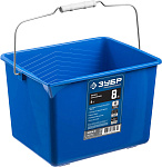ЗУБР 8 л, 19х22.5х28 см, пластмассовое, ведро малярное 0609-08_z02 купить по цене 230 ₽ в интернет магазине ТЕХСАД