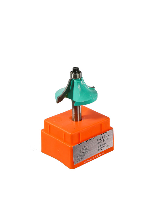 RB08-081738 Фреза кромочная калевочная с подш. 9,5 мм, DxHxL 38,1x17,5x60,5 мм, хв.8 Sturm! купить по цене 380 ₽ в интернет магазине ТЕХСАД