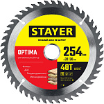 STAYER 254 x 32/30 мм, 48Т, диск пильный по дереву OPTIMA 3681-254-32-48_z01 купить по цене 1 080 ₽ в интернет магазине ТЕХСАД