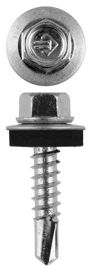 ЗУБР 25 х 5.5 мм, 1800 шт., СКМ саморезы кровельные для металлических конструкций 4-300310-55-025 Профессионал купить по цене 5 440 ₽ в интернет магазине ТЕХСАД