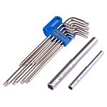 Набор Г-образных Torx, T10-T50, длинные, 11 предметов KING TONY 20319PRU купить по цене 2 510 ₽ в интернет магазине ТЕХСАД