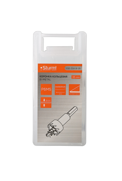 Коронка биметаллическая Sturm! 1090-S04-BI-35 купить по цене 420 ₽ в интернет магазине ТЕХСАД
