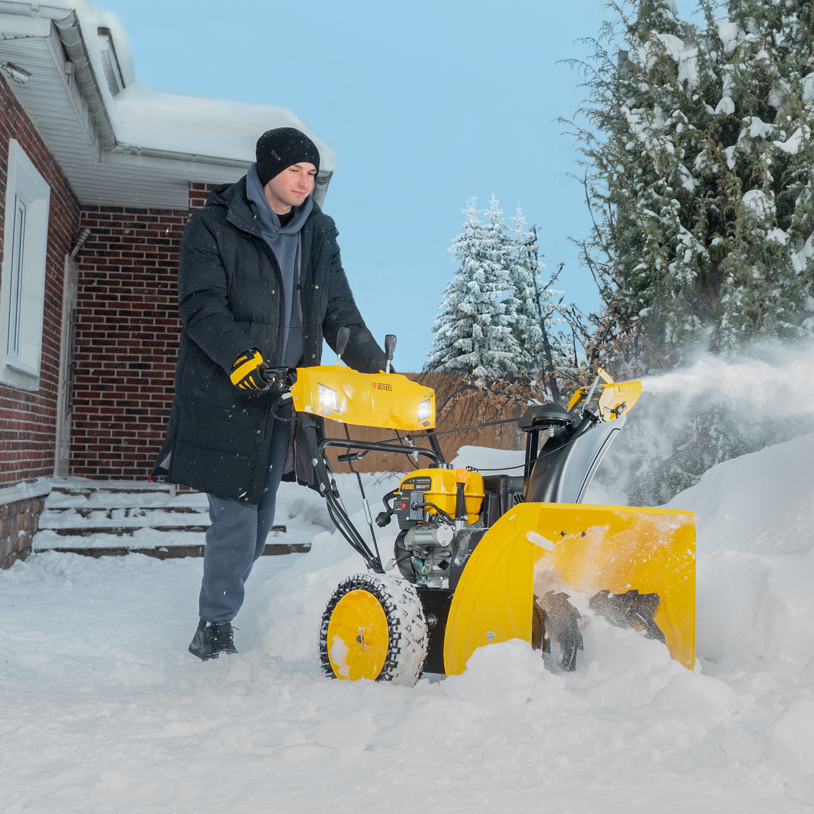 Снегоуборщик бензиновый DENZEL SBM 610S PRO купить по цене 108&nbsp;130 ₽ в интернет магазине ТЕХСАД