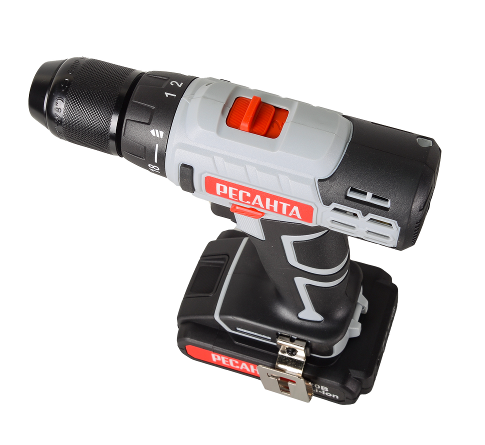 Дрель-шуруповерт аккумуляторная Ресанта ДА-20-2ЛК (2,0 А/ч) купить по цене 8&nbsp;290 ₽ в интернет магазине ТЕХСАД