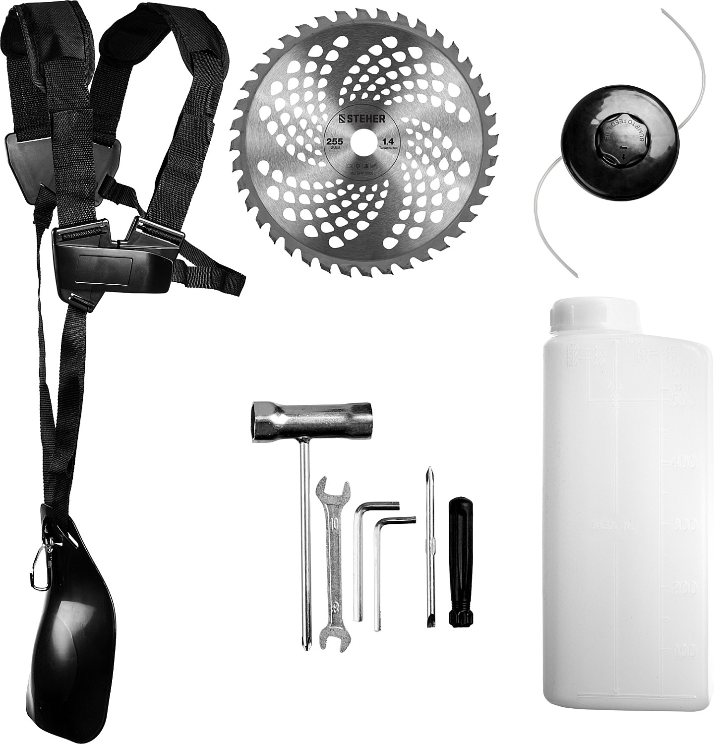 STEHER 2.5 кВт / 3.3 л.с., 52 см3, разборная штанга, триммер бензиновый (бензокоса) BT-2500-S купить по цене 11&nbsp;020 ₽ в интернет магазине ТЕХСАД