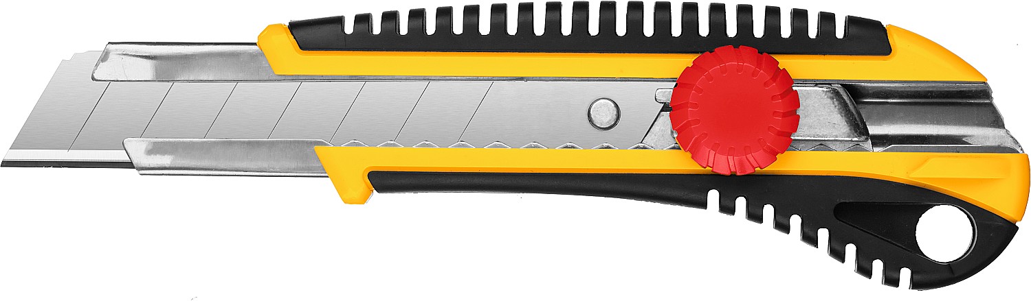 STAYER 25 мм, сегментированное лезвие, винтовой фиксатор, нож HERCULES-25 09141_z01 купить по цене 390 ₽ в интернет магазине ТЕХСАД