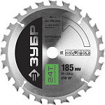 ЗУБР Ø 185 x 20 мм, 24T, диск пильный по дереву 36850-185-20-24 Профессионал купить по цене 569 ₽ в интернет магазине ТЕХСАД