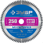 ЗУБР 250 х 30 мм, 80Т, диск пильный по алюминию Мультирез 36907-250-30-80_z01 купить по цене 2 650 ₽ в интернет магазине ТЕХСАД