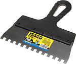 STAYER 200 мм, нержавеющая полотно, пластмассовая рукоятка, шпатель зубчатый 1009-20-08 купить по цене 147 ₽ в интернет магазине ТЕХСАД