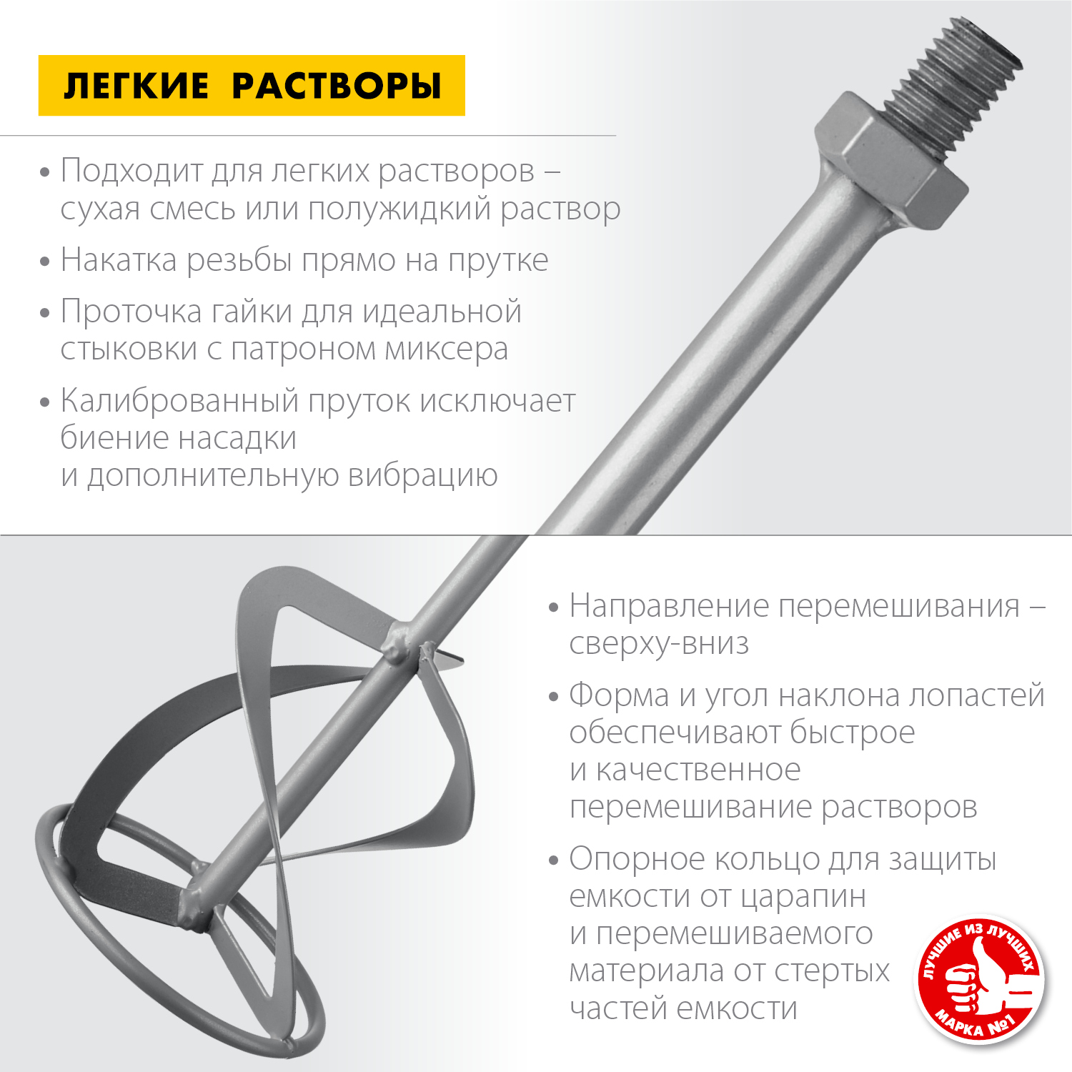 ЗУБР 120 мм, М14, насадка-миксер для легких растворов МНЛ-120 Мастер купить по цене 1 130 ₽ в интернет магазине ТЕХСАД