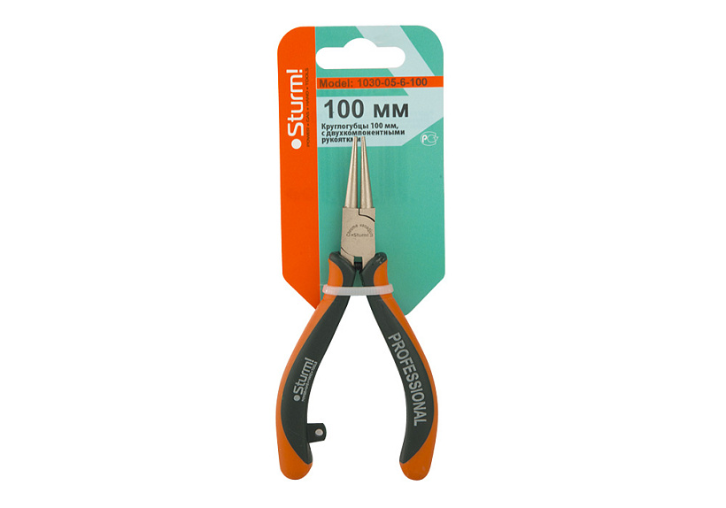 Круглогубцы 100мм Sturm! 1030-05-6-100 купить по цене 330 ₽ в интернет магазине ТЕХСАД