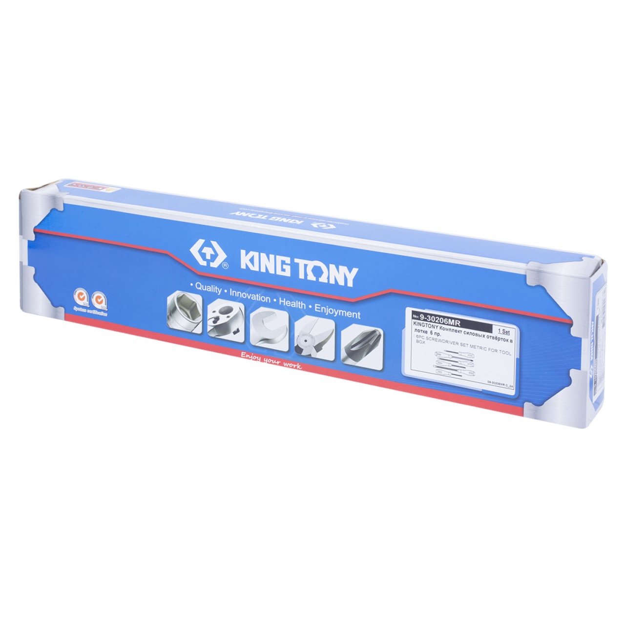 Набор отверток силовых, ложемент, 6 предметов KING TONY 9-30206MR купить по цене 4 410 ₽ в интернет магазине ТЕХСАД