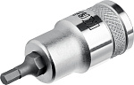 KRAFTOOL 1/2'', 55 мм, S2 сталь, H4, фосфатированная, торцовая бита-головка INDUSTRIE QUALITAT 27908-04_z01 купить по цене 326 ₽ в интернет магазине ТЕХСАД